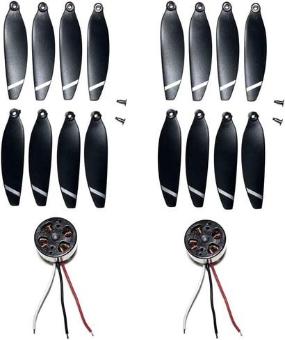 [أجزاء الطائرات بدون طيار] لـ S136 Mini Max GPS Drone Park Part Broundricance Batchance Batteries Traveiver PCB Board Motor Part Compansory [Easy Fornation] (Color: 4pcs Arm) in Kuwait