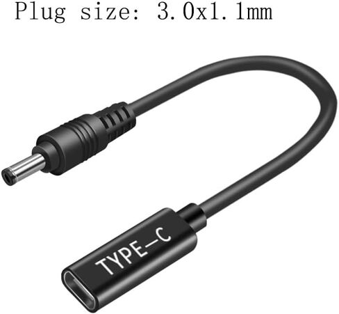USB C to DC Adapter 7.4 x 5.0 mm, 19.5V Power AC Charger Made for Dell Latitude 3190(2-in-1) 5280 5480 5580 7280 7300 7400 E5250 E5450 E5550 E6230 E6430 E6530 Chromebook 11 3180 Series in Saudi Arabia