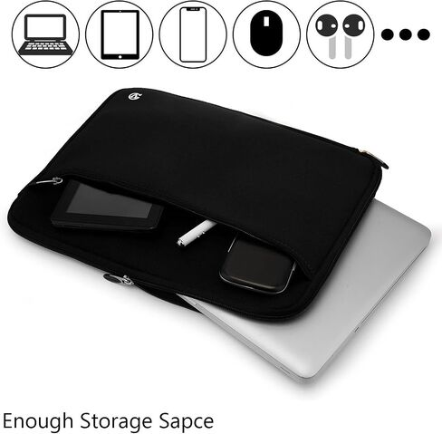 ROXIE Tablet Sleeve Case Bag for Samsung Galaxy Tab S9+ Plus 12.4 inch/Tab S9 FE+, Galaxy Tab S8+/Tab S7 FE/Tab S7+Plus Protective Carrying Sleeve, Red in Saudi Arabia