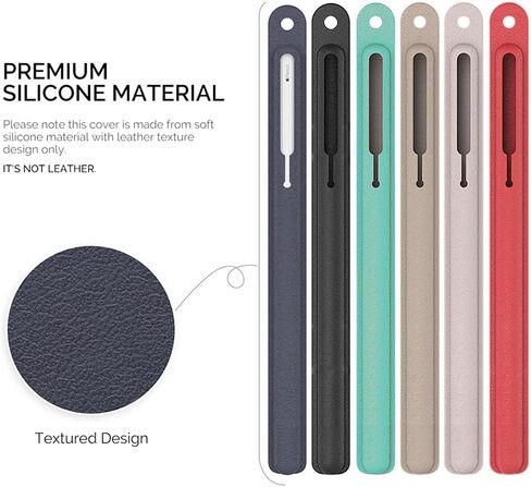 Pencil Holder Compatible with Apple Pencil 2nd Generation,Detachable Apple Pencil 2nd Generation Silicone Sleeve Pocket Pouch,Portable Thickened Case (Green) in Kuwait