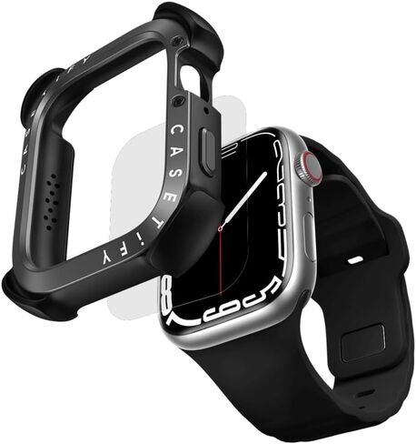 CASETIFE CASETIFE Aluminium Watch Watch مع واقي الشاشة متوافق مع Apple Watch Series 10-46 مم - الرمال in Kuwait