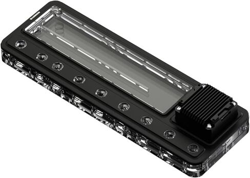 Barrow G1/4" 120 240 360 Acrylic Universal Distro Plate Waterway Board Reservoir with 17W Water Pump,for Computer Water Cooling (White, 360) in Kuwait