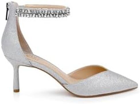Jewel Badgley Mischka Maya Crystal Strap 2-Piece Pump in Kuwait