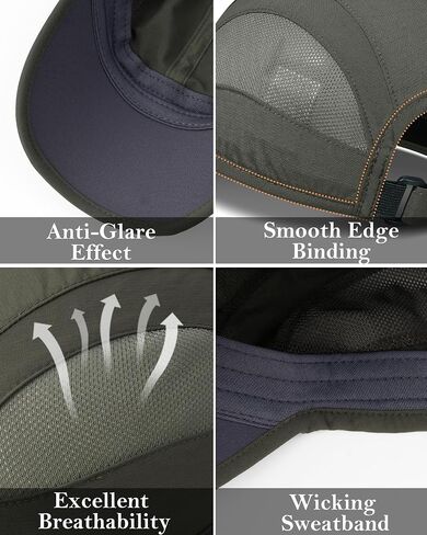 GADIEMKENSD Outdoor Running Hat Breathable Mesh 2PACK in Kuwait