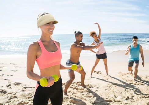 Livingston Sun Visors for Women Black Sun Hat Wide Brim Beach Hat UV Protection Straw Hat in Kuwait