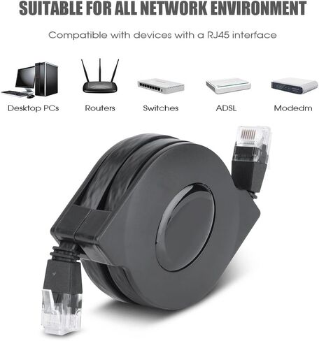 كبل Sanpyl Cat 6 Ethernet ، 1M/2M CAT6 CAT6 RJ45 LAN CABLE ، تصل إلى 1000 ميجابت في الثانية الأسلاك LAN عالية السرعة (2 متر) in Kuwait