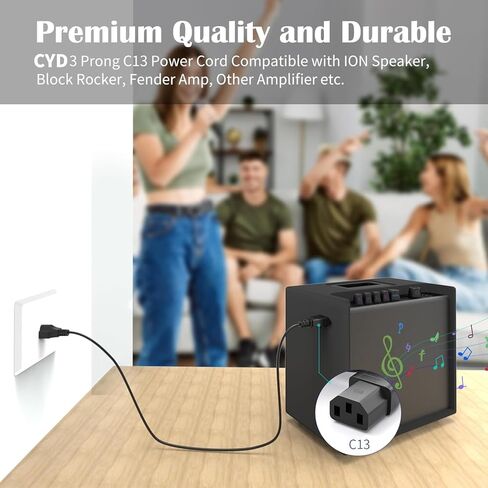 3 PRONG TV Power Cord 10ft ، Cable Cable 10A 125V لـ VISIO VX32L/VW32L & LG 42LF11/42LG30 TVS ، IEC320 C13 إلى NEMA 5-15P بديل ، كابل 1 ، حزمة in Saudi Arabia