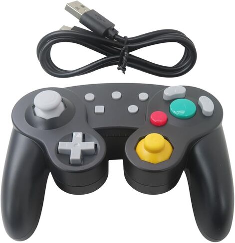 وحدة تحكم لاسلكية أسود Icelily لـ Nintendo Switch/PC/Steam ، وحدة تحكم Pro اللاسلكية ، تخطيط الأزرار الكاملة ، توربو تلقائي وعبوة قابلة للتعديل ، 6 محور Gyro Motion in Kuwait