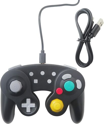 Icelily Black Wireless Controller for Nintendo Switch/PC/Steam, Wireless Pro Controller, Full Button Layout, Auto Turbo & Adjustable Rumble, 6 Axis Gyro Motion in Saudi Arabia