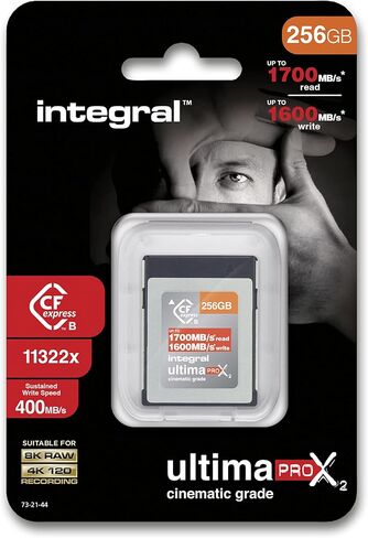 256 جيجابايت CFExpress بطاقة الذاكرة من النوع B 2.0 8K RAW و 4K 120 FPS 1700MB/S اقرأ سرعة الكتابة 1600 ميجابايت/ثانية مصممة للمصور السينمائي والمصور المحترف in Kuwait