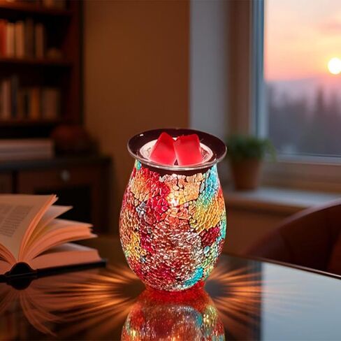 جهاز تسخين إذابة الشمع، جهاز تسخين الشمع الكهربائي لمكونات ضوء الشمع المعطر، جهاز تسخين الزيت المعطر، موقد الشمع العطري، جهاز تسخين جهاز تسخين الفسيفساء - هدية مثالية لحفلات الزفاف، والمنتجعات الصحية in Kuwait