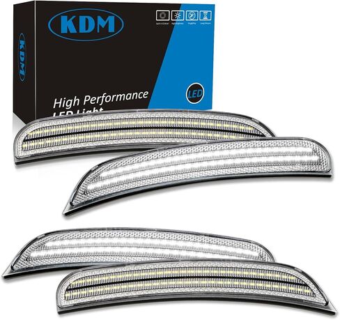 KDM LED ضوء عاكس للمرآة الجانبية المتسلسل متوافق مع Toyota Tacoma Rav4 2016-2023، هايلاندر 2020-2024، مصباح مؤشر الرؤية الخلفية لإشارة الانعطاف Alphard Vellfire، عدسة مدخنة كهرمان ديناميكي، قطعتان in Saudi Arabia