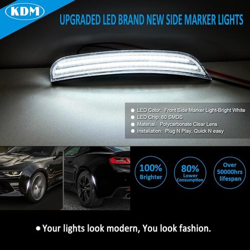 KDM LED ضوء عاكس للمرآة الجانبية المتسلسل متوافق مع Toyota Tacoma Rav4 2016-2023، هايلاندر 2020-2024، مصباح مؤشر الرؤية الخلفية لإشارة الانعطاف Alphard Vellfire، عدسة مدخنة كهرمان ديناميكي، قطعتان in Saudi Arabia