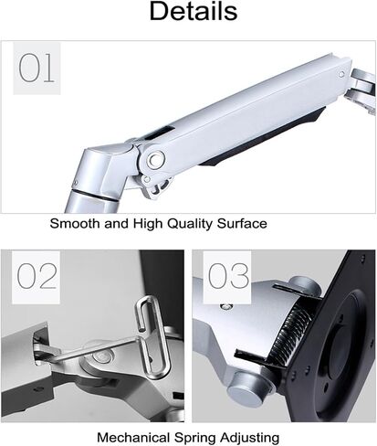 V63W / XSJ8013W جدار جدار الألومنيوم فائقة الذراع ميكانيكية شاشة الدعم الكامل لحامل Motion Monitor Mount Bracket (V63WB) in Kuwait