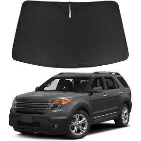 D-Lumina Windshield Sunshade Compatible with 2020 2021 2022 2023 2024 Ford Explorer (ST XLT, Limited, Platinum) - Foldable Front Window Sun Shade Shield Protector