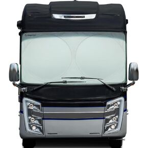 Magnelex RV Windshield Sunshade | Foldable Sun Shield for Sun Heat and UV Protection. Reflective RV Windshield Cover Keeps Your RV Motorhome Cool. Sun Shades for RVs, Motorhomes, Buses in Kuwait