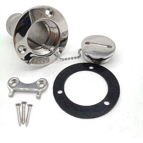 kuayi 316 Stainless Steel 1-1/2 inch (38 mm) Boat Deck Fill with Key Cap for Yacht RV