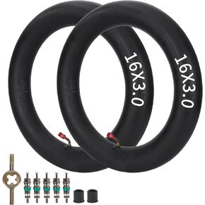 WATOAY 16x3.0 Inner Tube Replacement for E-Bikes Electric Scooters Mopeds Kids BikesUnicycles and Folding Bikes with 45°Angled Valve Stem
