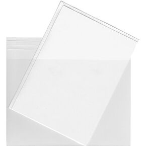 Clear Plastic Envelope Bags, A7 (7 7/16" x 5 1/4") - 100 Envelope Bags