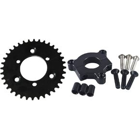 sthus CNC 36T Sprocket with 1.5" Adapter Fit 60cc 66cc 80cc Motorized Bicycle(Black) in Saudi Arabia