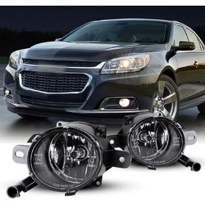 Fog Lights Fit for 2013 2014 2015 Chevy Malibu LS/LTZ/LT OEM Fog Lamps Assembly with H10 12V42W Bulbs-1 Pair (Clear Lens)
