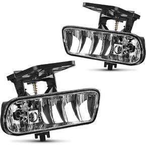 AUTOSAVER88 LED Fog Lights Compatible with 1999 2000 GMC Sierra 1500/2500, 2001GMC Sierra (Excluding C3), 2002 GMC Sierra 2500/3500, 2000-2006 GMC Yukon Fog Light Assembly