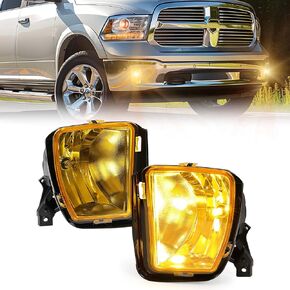 HECASA Fog Lights Compatible with 2013-2018 Dodge Ram 1500 2019-2022 Dodge Ram 1500 Classic Replacement for 68104821AF Front Bumper Driving Lamp Clear Lens Driver Side