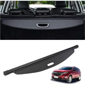Cargo Cover Fit for 2010-2017 GMC Terrain Chevrolet Equinox Rear Storage Waterproof Retractable Rear Trunk Security Cover Shielding Shade Black