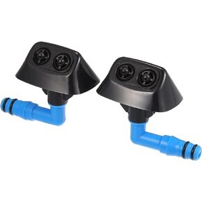 ACROPIX Front Left Right Headlight Washer Nozzle Sprayer Jet Fit for Saab 9-3 - Pack of 2 Black