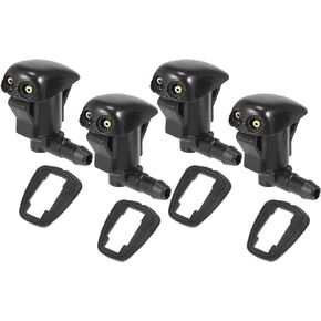 X AUTOHAUX 4pcs Car Front Windshield Washer Nozzles for Toyota Yaris XP10 1999-2005 for Toyota MR2 MK2 MK3 1989-2007 Replaces GK2C67510B