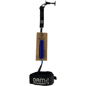 OAM Premium Bodyboard Bicep Leash - Made in The USA - Bicep Leash w/Key Pocket, Soft Cuff, Double Swivel, Detachable Rail Saver, Molded Stand Off, Pro Design in Kuwait
