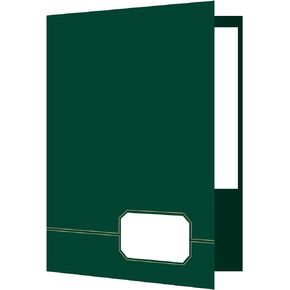 Oxford Monogram Executive Twin Pocket Folders, Letter Size, Black with Gold Foil Trim, 4 Pack (04161EE), 9" x 11 7/8"
