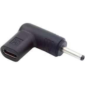 cablecc USB 3.1 Type C USB-C Female to DC 12V 3.0x1.1mm Plug Adapter 90 Degree Angled PD Emulator Trigger