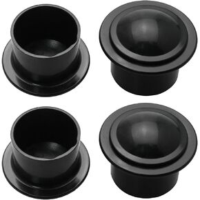 4PCS Window Curtain Rod Cap Finials for Home Office Curtain Pole End Plug Cap Window Rod Stopper for 28mm/ 1.1inch Diameter Curtain Rod