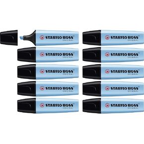 STABILO Highlighter BOSS ORIGINAL - Pack of 10 - Blue