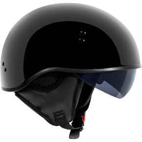 TORC T59 Motorcycle Half Helmet with Magnetic Buckle DOT Approved