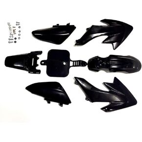 CRF50 Black Plastic Body Fender Kit for Chinese CRF XR 50cc Pit Dirt Bikes Including All Mounting Screw