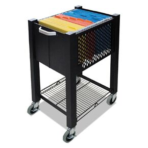 InstaCart Sidekick File Cart, 15.5" x 13.75" x 26.25", Black (VF53002)