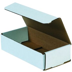 Ship Now Supply SNM842 Corrugated Mailers, 8"L x 4"W x 2"H, White (Pack of 50)