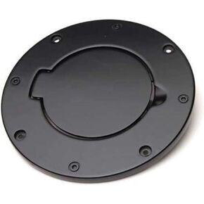 RAMPAGE PRODUCTS Rampage Fuel Door Cover | Billet Style, Aluminum, Black | 75006 | Fits 1997 - 2006 Jeep Wrangler TJ