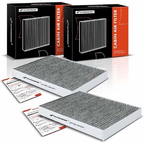 A-Premium 2-PC Cabin Air Filter with Activated Carbon Compatible with Audi Q7 2007-2015 & Porsche Cayenne 2003-2018 & Volkswagen Touareg 2004-2017, Replace# 7H0819631A