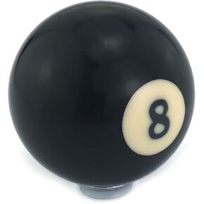 Black 8 Billiard Style Shift Stick Knob, Ball Shape Car Gear Shifter Handle Fit Most Manual Automatic Transmissions