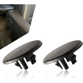 2 PCS Car Armrest Cover Buckle, Plastic Seat Armrest Handle Decorative Fastening Bolt, Replacement OEM 15279689 Accessories, Compatible with Chevrolet GMC, Cadillac, Escalade ESV4 (Black)