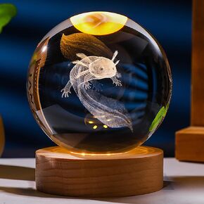3D Jellyfish Gifts for Women Crystals Ball 60mm - Jellyfish Figurines Decor Glass Animals Figurine Jellyfish Decor Stuff for Anniversary Birthday for Best Friend Jellyfish Lovers Keepsake Paperweight