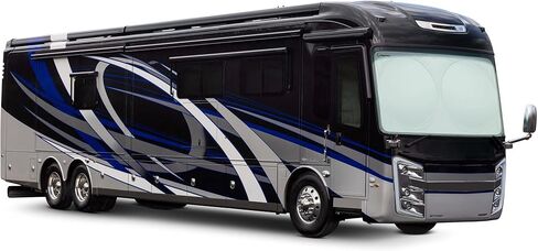 Magnelex RV Windshield Sunshade | Foldable Sun Shield for Sun Heat and UV Protection. Reflective RV Windshield Cover Keeps Your RV Motorhome Cool. Sun Shades for RVs, Motorhomes, Buses in Kuwait