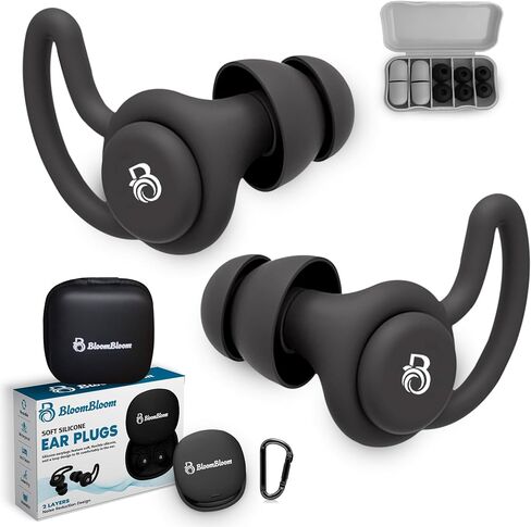 Ear Plugs for Noise Reduction-Ear Plugs for Sleeping Noise Cancelling,Reusable Hearing Protection Silicone Super Soft,28dB Noise Cancelling. in Saudi Arabia
