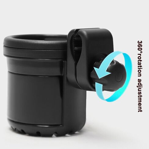 2 in 1 Boat Rail Cup Holder Universal Drinks Holders,Rotating Folding Cup Holder,Boat Beverage and Item Organizer,Double Cup Holder,Use for Pontoon Boat, Bass Boat, Jon Boat, Yacht in Saudi Arabia