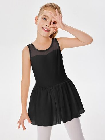 Batermoon Girls' Sleeveless Ballet Leotards Tutu Dress Dance Ballerina Outfits in Saudi Arabia