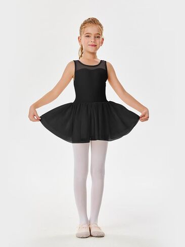 Batermoon Girls' Sleeveless Ballet Leotards Tutu Dress Dance Ballerina Outfits in Saudi Arabia