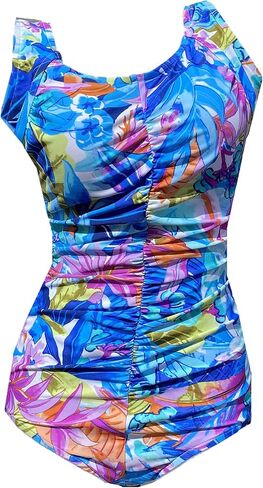 BIMEI Women's One-Piece Pocketed Mastectomy Swimsuit Tummy Control Bathing Suits 886 in Saudi Arabia